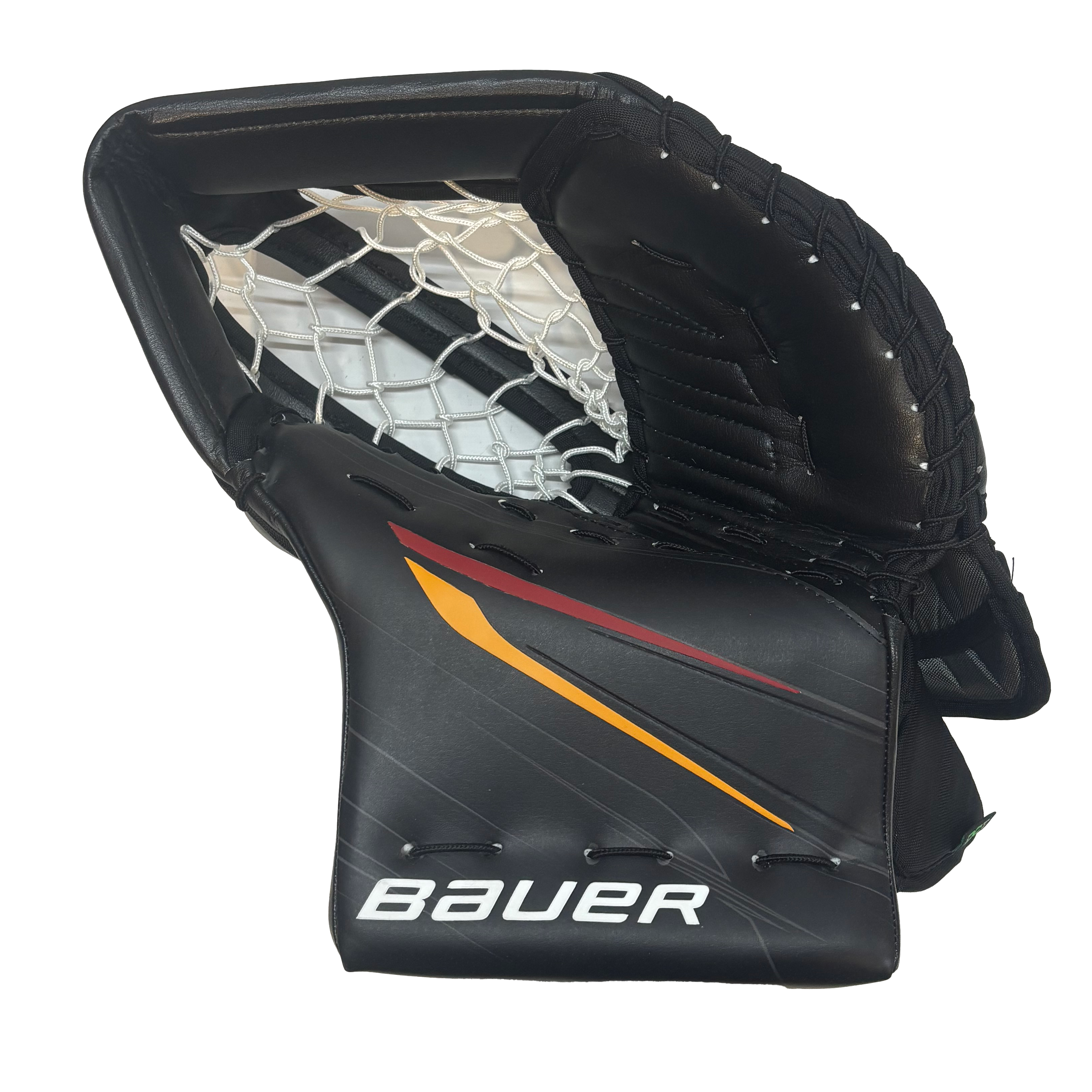 Bauer Vapor Hyperlite 2 - AHL Pro Stock Goalie Glove (Black/Red/Yellow)